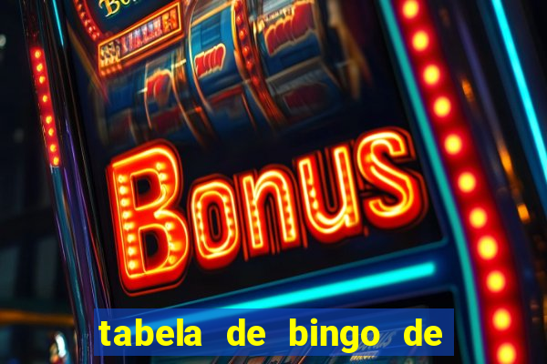 tabela de bingo de 1 a 100